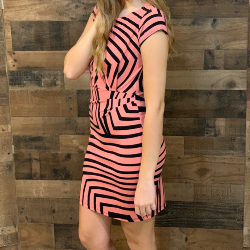 Black & Pink striped dress